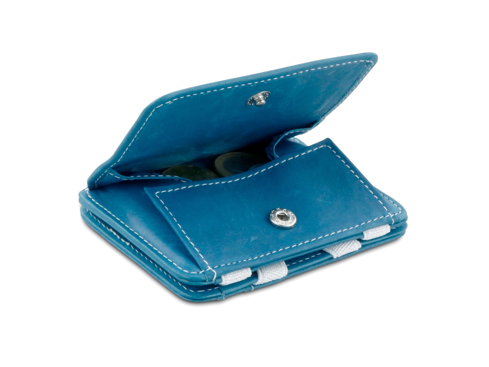 Magic Coin Wallet RFID Hunterson - Azur-White - 0