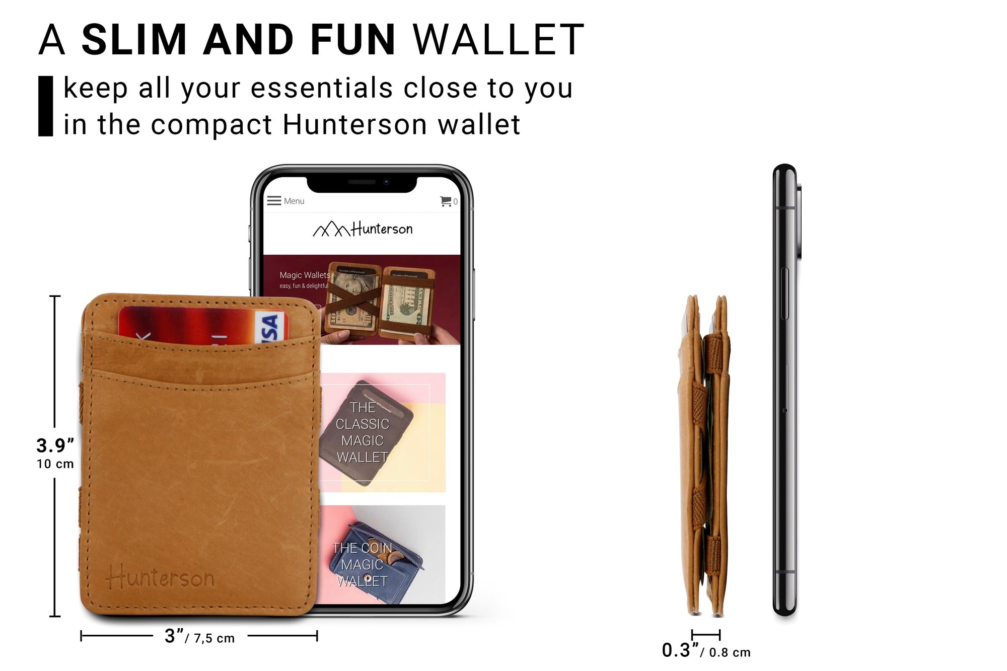 Magic Wallet RFID Hunterson - Cognac - 2