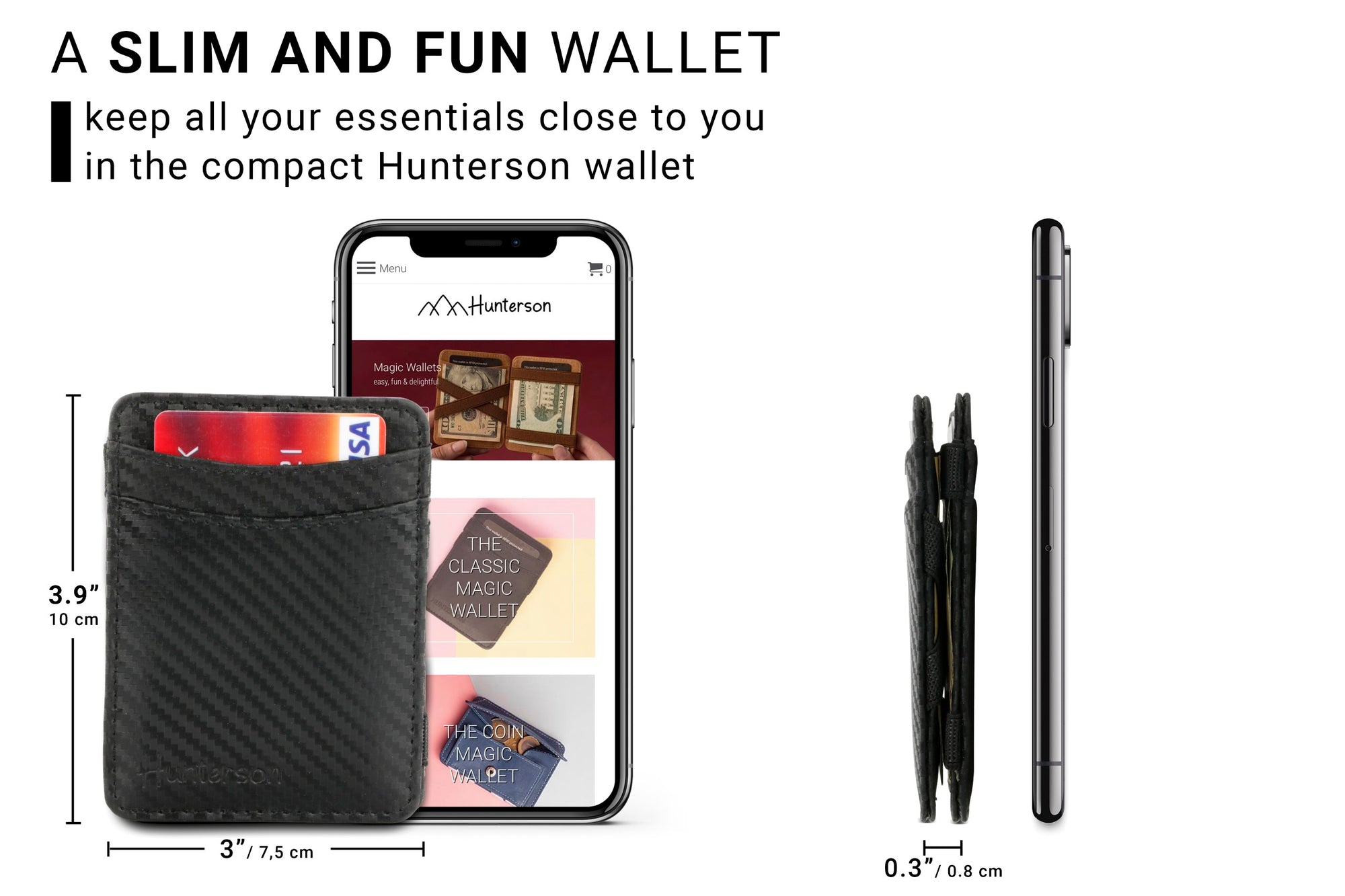 Magic Wallet RFID Hunterson - Carbon - 2
