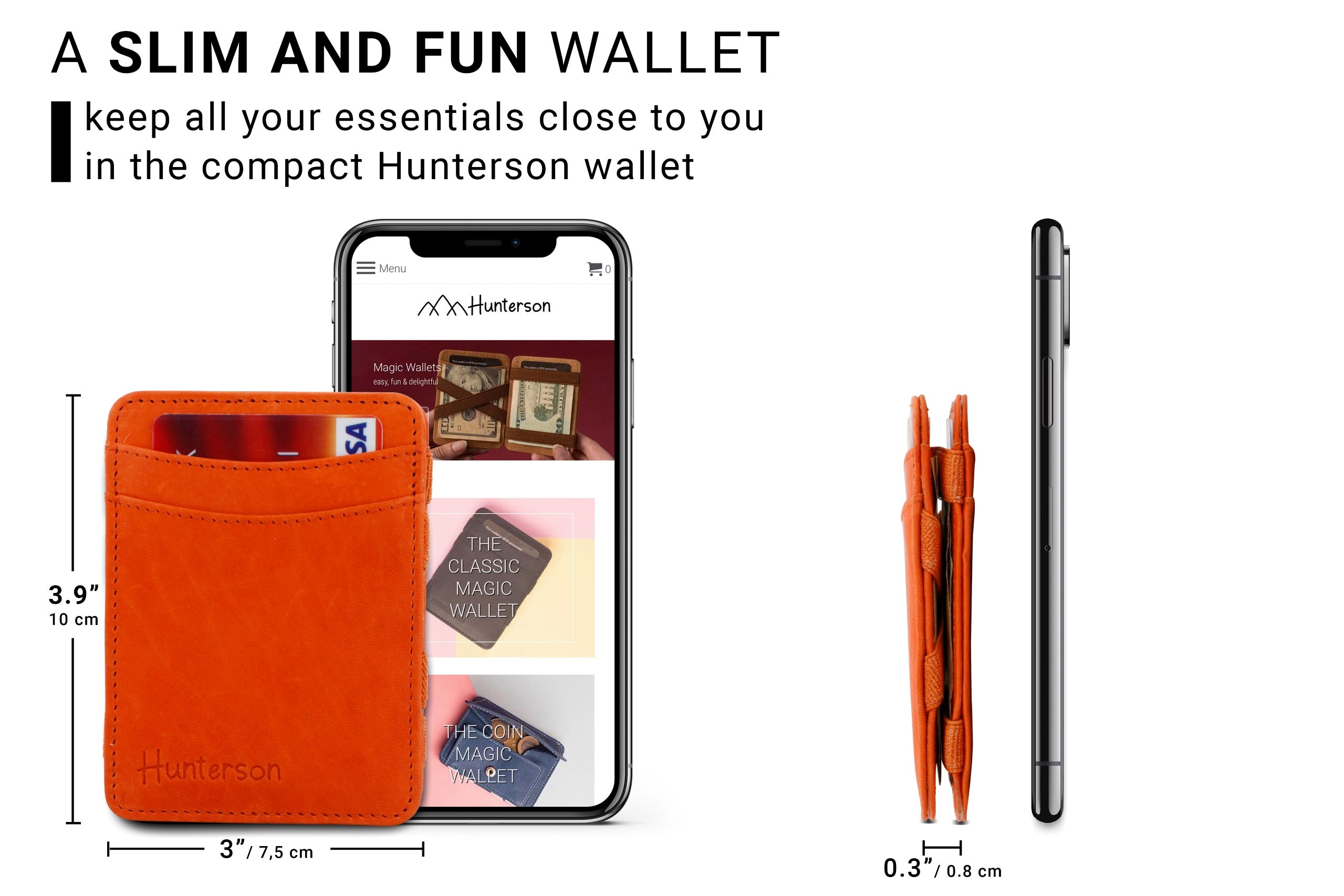 Magic Wallet RFID Hunterson - Orange - 2
