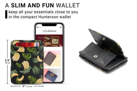 Magic Coin Wallet RFID Hunterson - Banana - 2