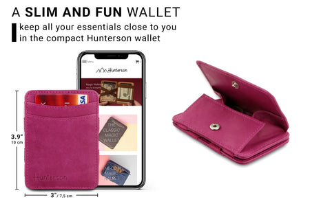 Magic Coin Wallet RFID Hunterson - Raspberry - 2