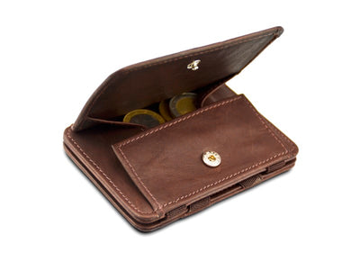 Magic Coin Wallet RFID Pull-Tab - Brown - 1