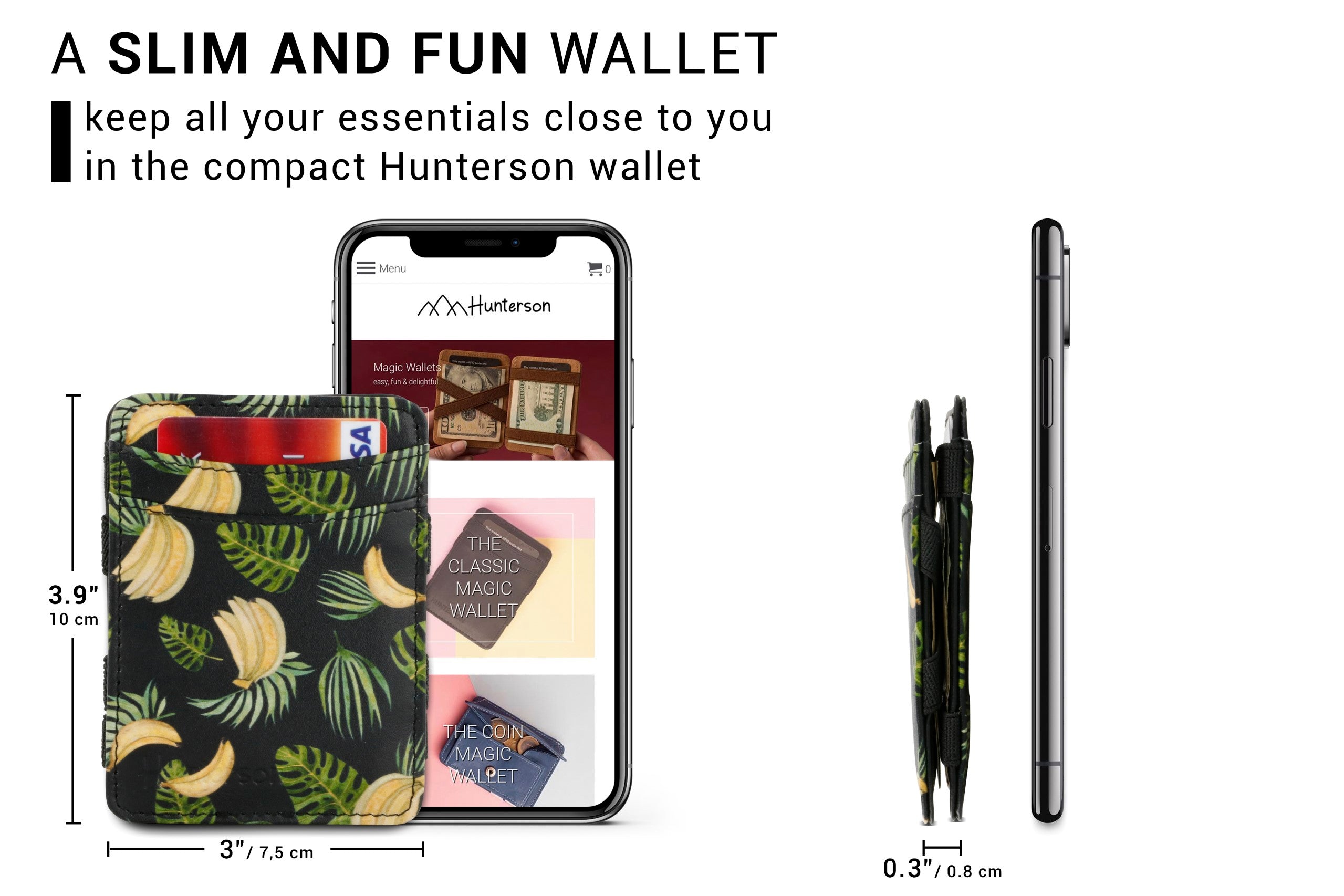 Magic Wallet RFID Hunterson - Banana - 2