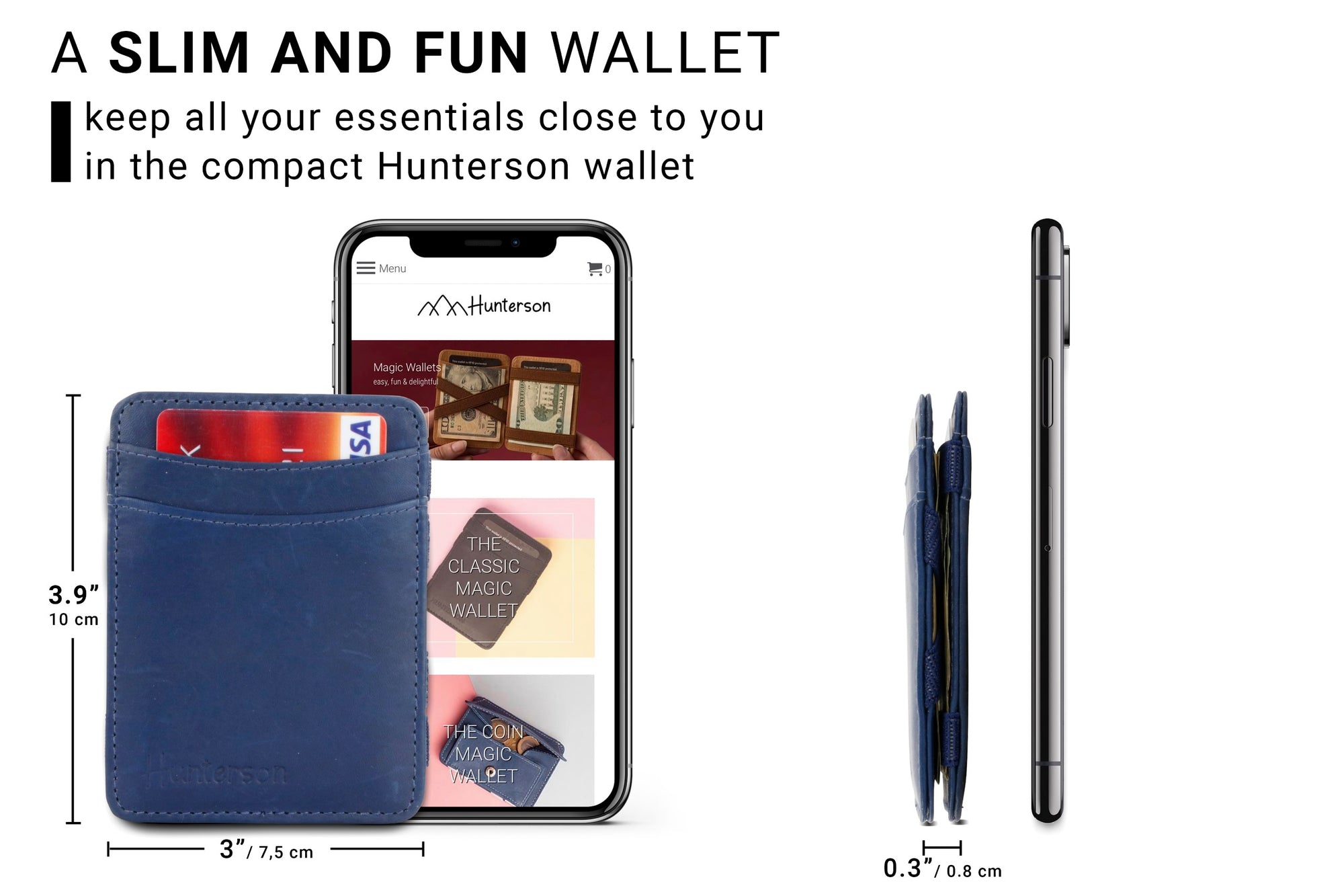 Magic Wallet RFID Hunterson - Blue - 2