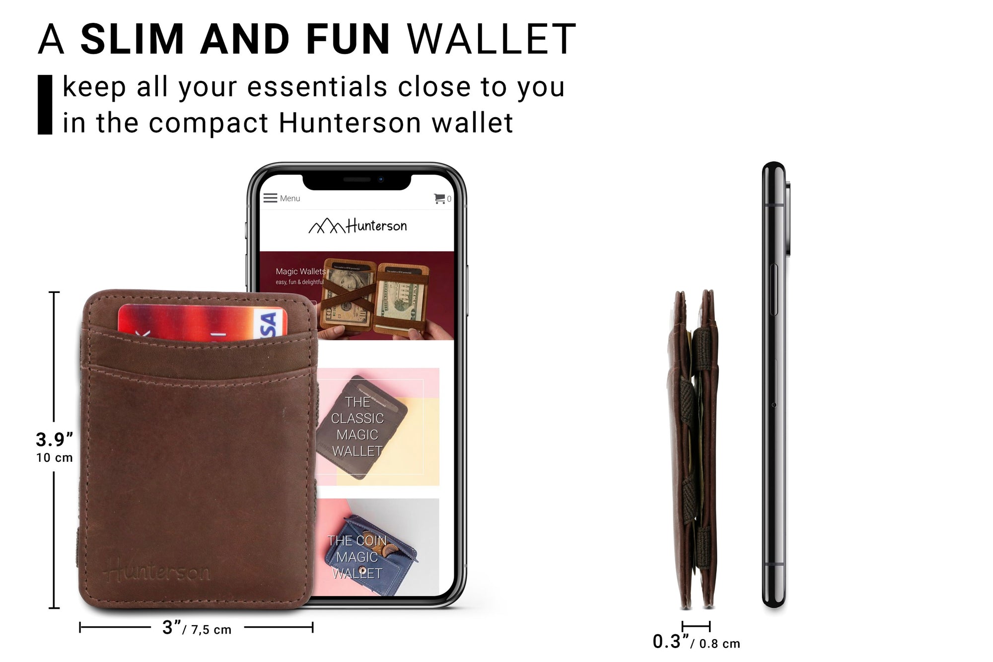 Magic Wallet RFID Hunterson - Brown - 2