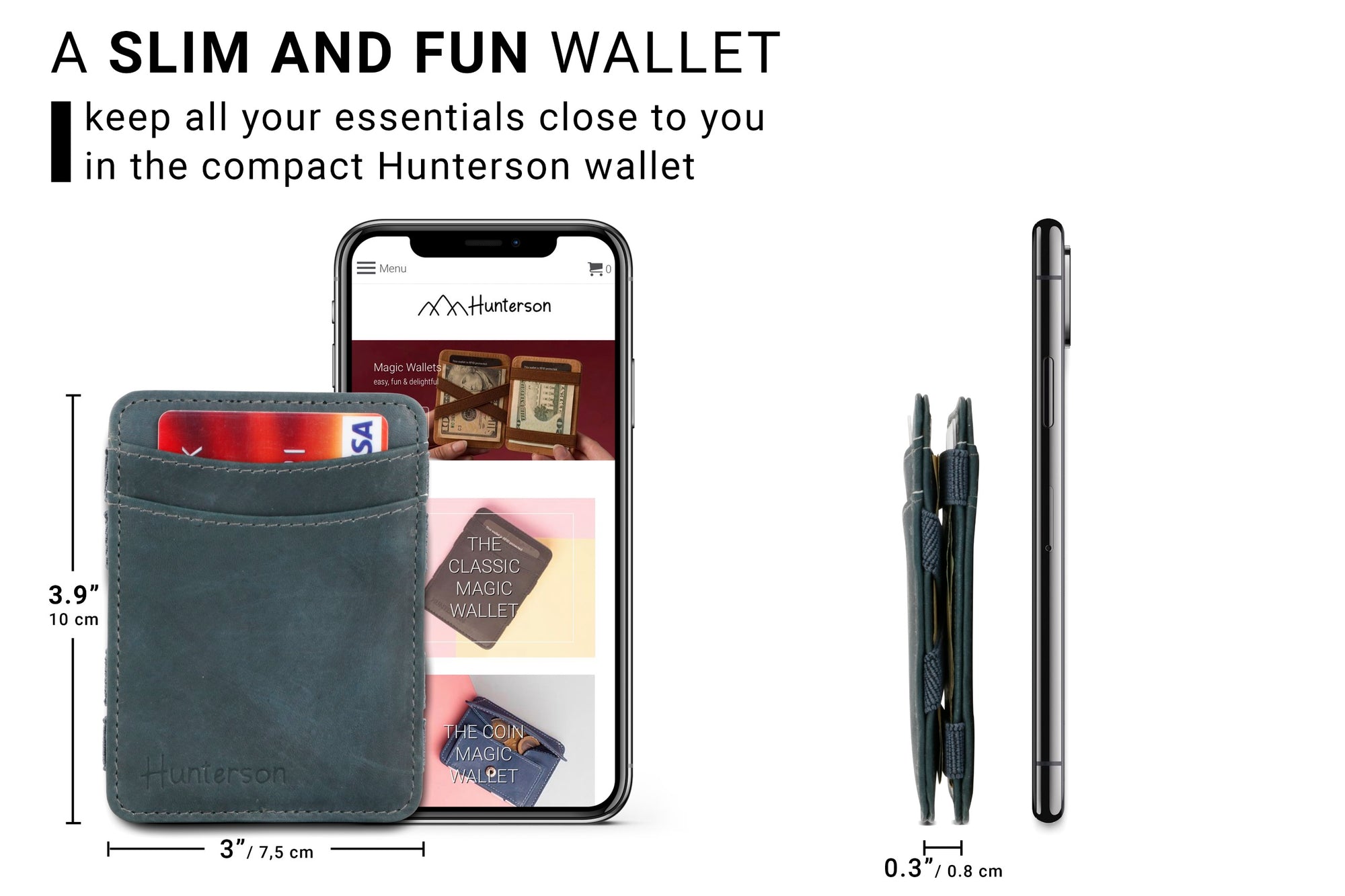 Magic Wallet RFID Hunterson - Grey - 2