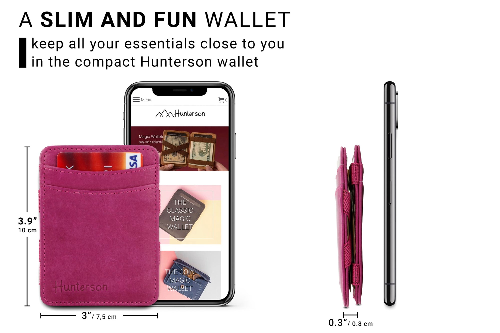 Magic Wallet RFID Hunterson - Raspberry - 2
